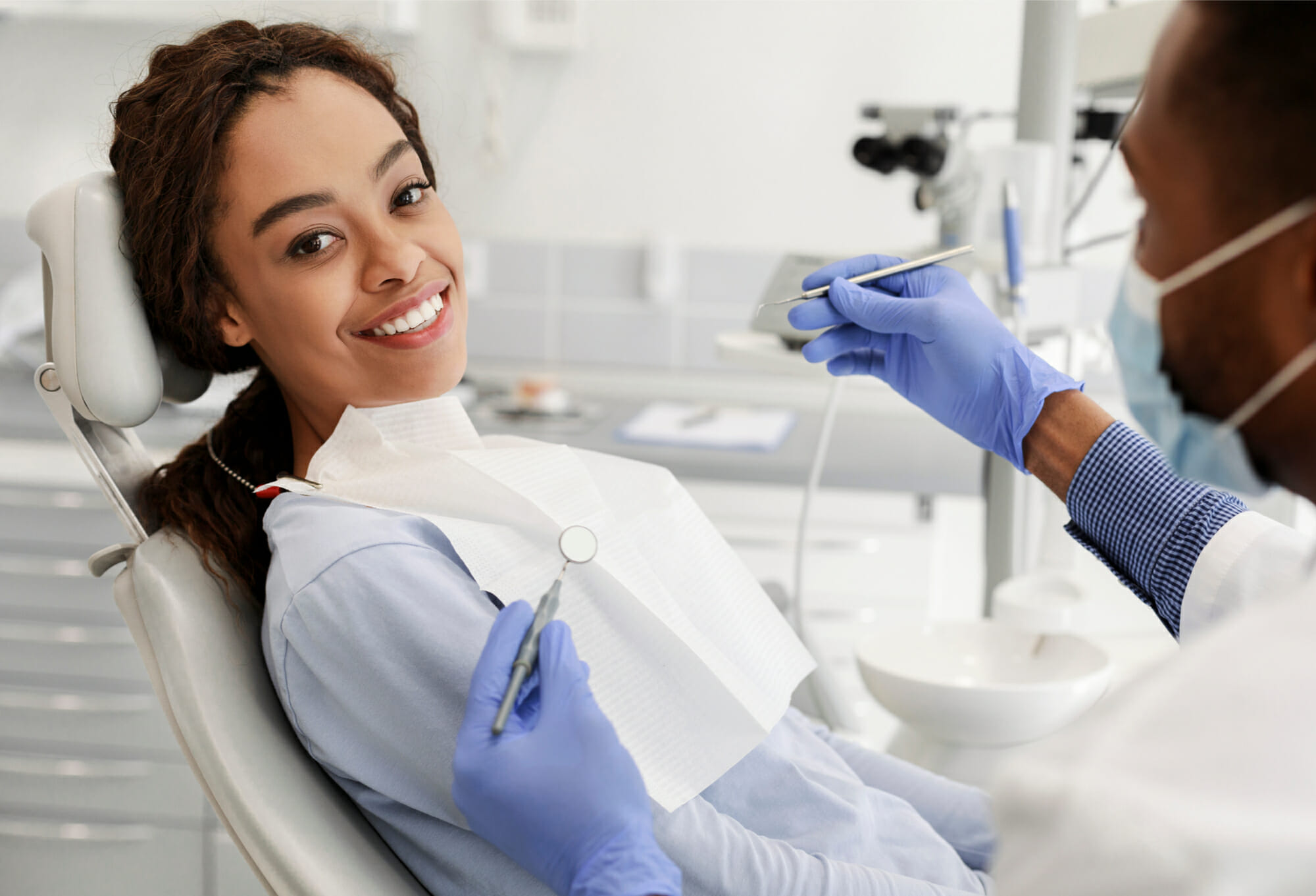 woman in dental appointment